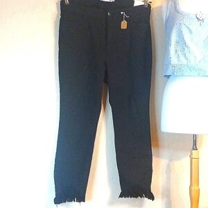 NEW! TAGS! Glitzy Girlz boutique fringed straight leg size 18